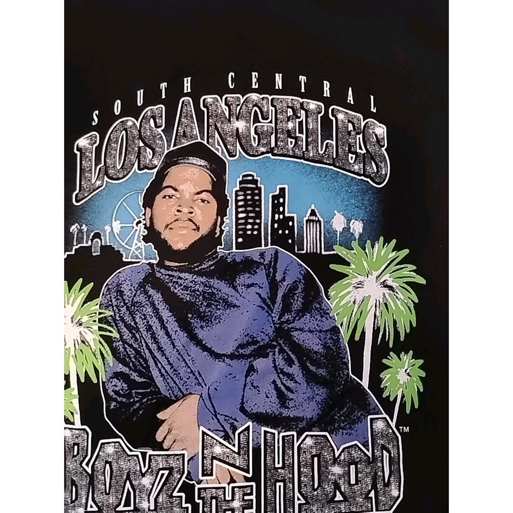 CROSS COLOURS T-Shirt Men's‎ Large Black Authentic (Boyz N The Hood) NWT A2